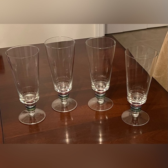 Block Carnival Iced Tea Glasses - set of 4 - Picture 1 of 6